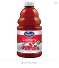 Ocean Spray Original Cranberry Juice 46 fl. oz. Bottles, PK8