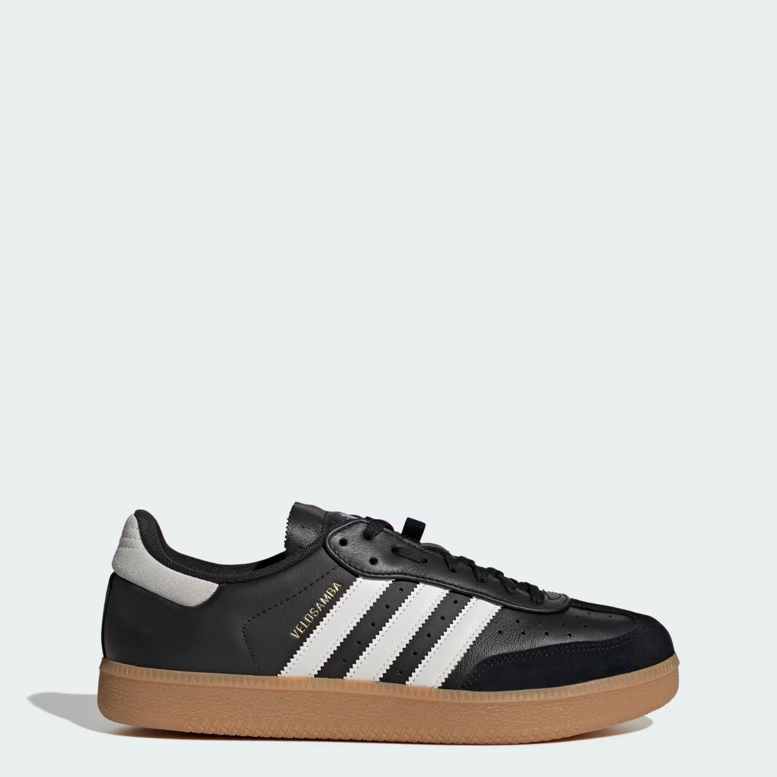 Adidas Velosamba Leather Shoes in Black/Cloud White