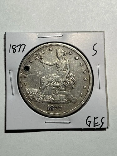 1877-S Trade T$1 Dollar XF Details Type Coin