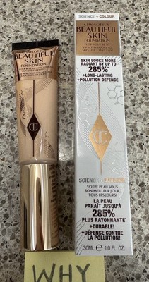 Charlotte Tilbury Beautiful Skin Foundation #1 NEUTRAL 1oz/30mL FULL SZ SEAL $49