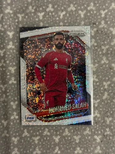 2025-26 Panini Prizm FIFA Mohamed Salah White Sparkle SSP *Pack Fresh*