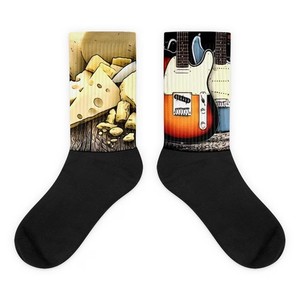 Nigel's Cheese and Guitars Socks Spinal Tap Inspired