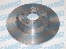 SAMKO 2x Bremsscheibe hinten voll für Skoda Superb III 3V3 3V5 NS7 VW Passat