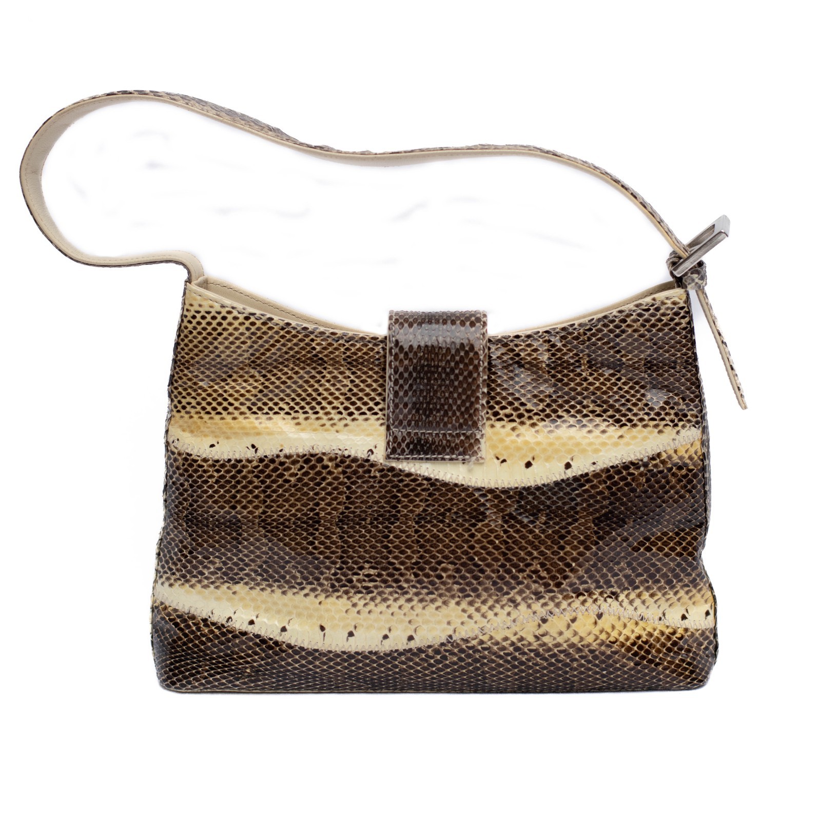 VTG Monica by Magli Python Snakeskin Shoulder Bag… - image 2