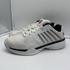 K-Swiss Hypercourt Express 2 Mens Size 7 W - White Black Tennis Shoes Sneakers