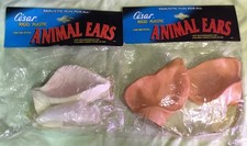 VINTAGE 1997 NEW  SEALED CESAR Rigid Plastic Animal Ears Cow  Pig COSTUME