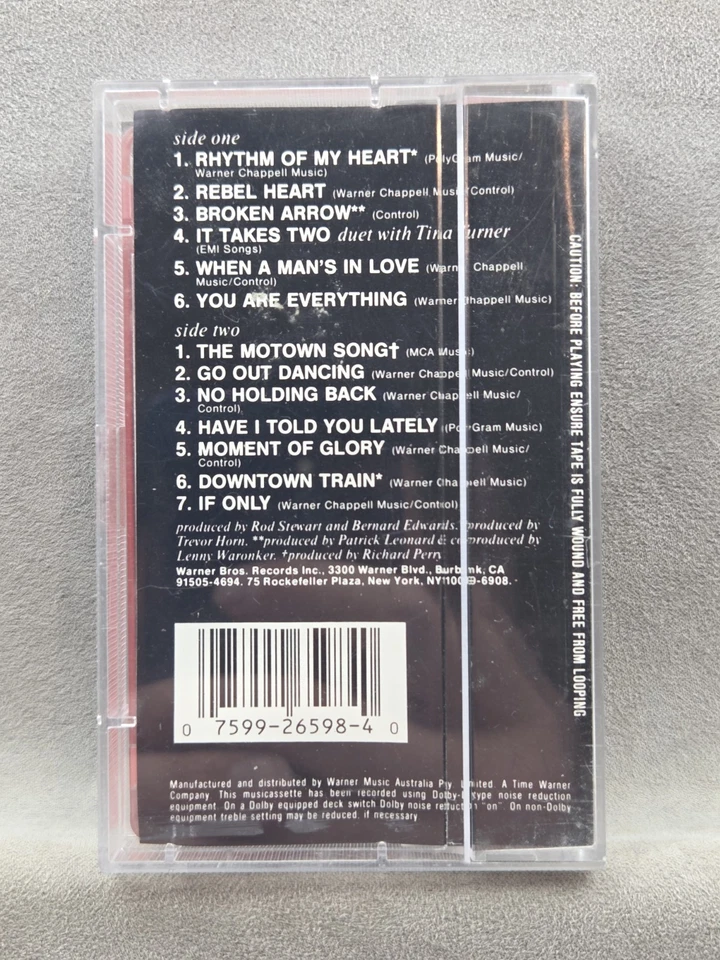 Rod Stewart: Vagabond Heart Cassette Tape 1991 Oz Seller - Image 2 of 4