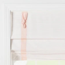 27" x 64" Blackout Roman Kids' Shade Pink with Striped - Pillowfort