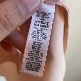 Agent Provocateur Edenn Silk Embroidered Peach Pink Blush Chemise Slip Dress