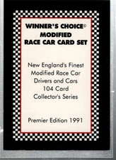 B6512- 1991 Winner's Choice Modifieds Racing 1-104 -You Pick- 15+ FREE US SHIP