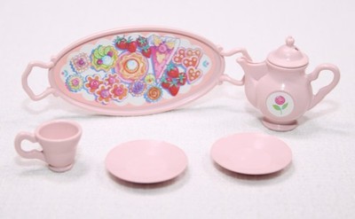 Barbie My First Tea Party 6 Piece Rose Service Tea Set 1995