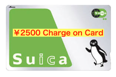 ¥2500 Pre-Charged New JR Penguin Anonymous Blank Suica Transportation IC Card