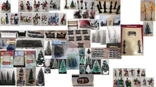 Village Accessories for Christmas or Holiday Ceramic Figures - YOU PICK CA