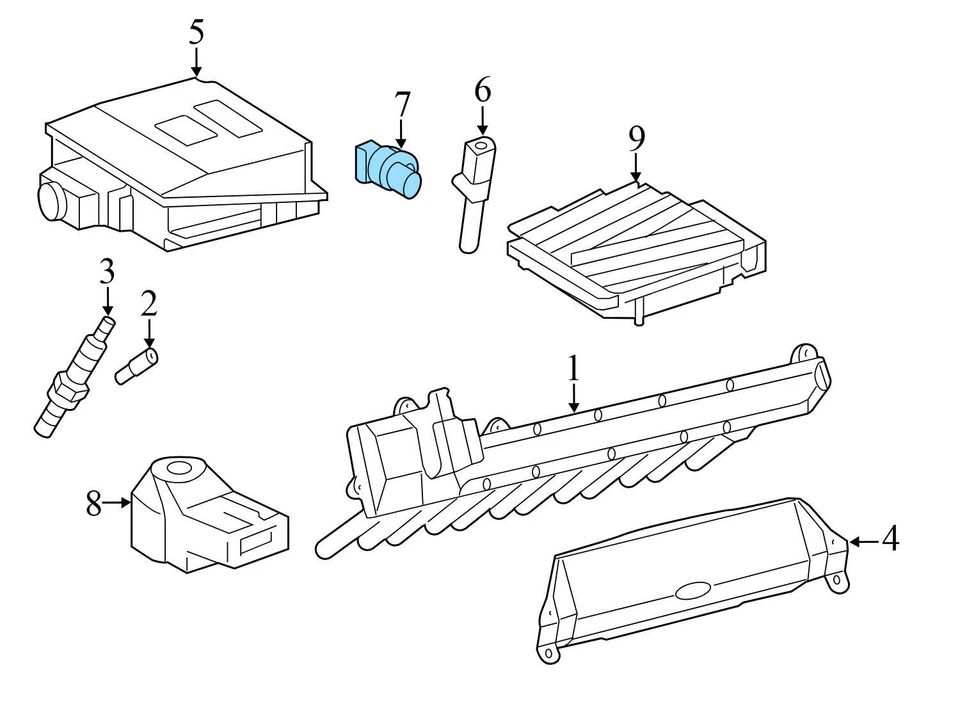 Mercedes-Benz SLR MCLAREN 2005-2008 - LEVA / sensor de posición del árbol de levas Foto 3 de 4