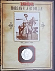1888 Morgan Silver Dollar Bill Pickett Display – 90% Silver – Western Tribute Ho