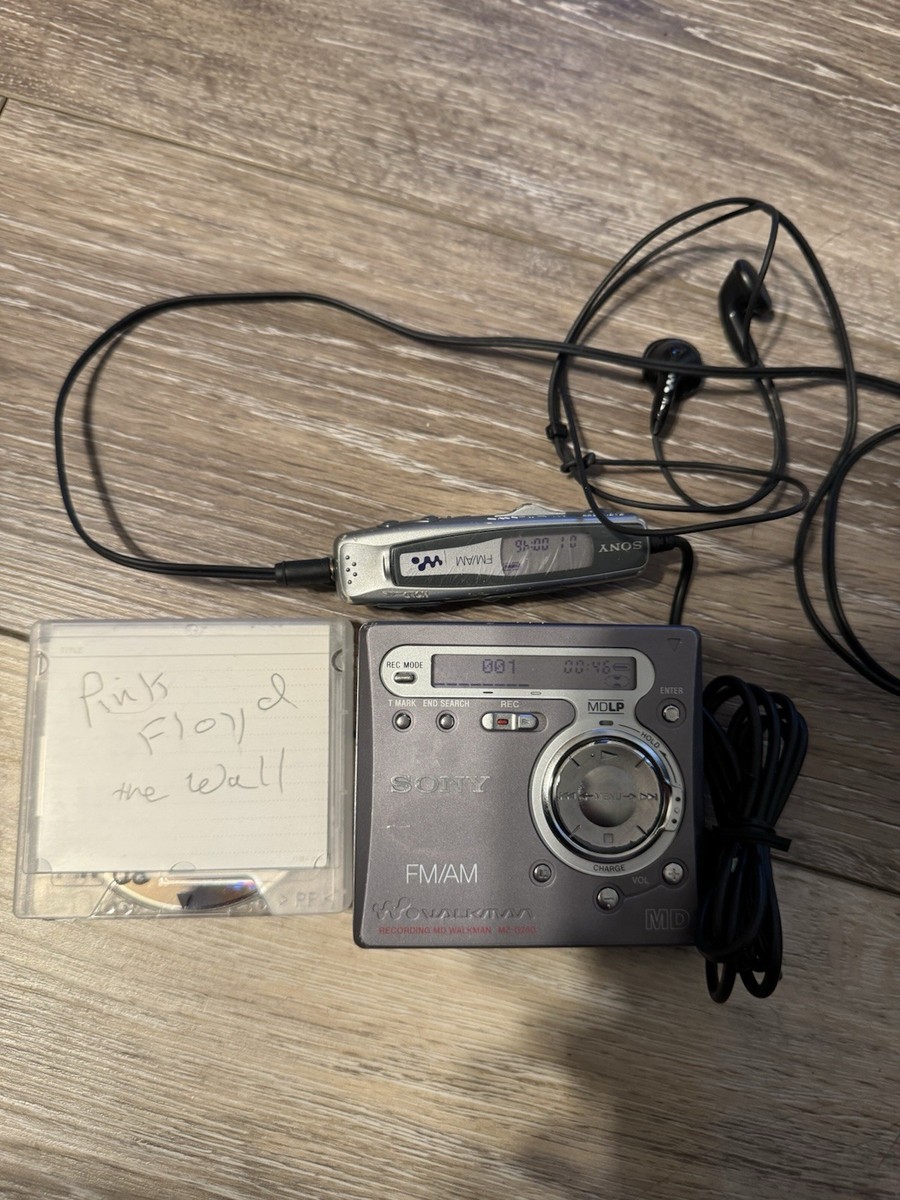 Sony Walkman MZ-G750 MiniDisc Recorder Gray FM/AM MDLP Wired