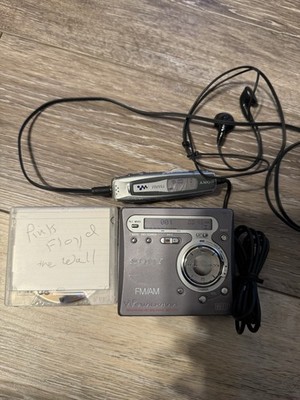Sony Walkman MZ-G750 MiniDisc Recorder Gray FM/AM MDLP Wired
