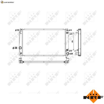 KÜHLER MOTORKÜHLUNG 53590 FÜR 2AZ-FE 2.4L 4cyl