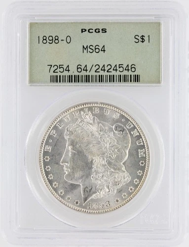 1898-O  Morgan Dollar PCGS MS64 New Orleans Minted Silver Dollar No Reserve