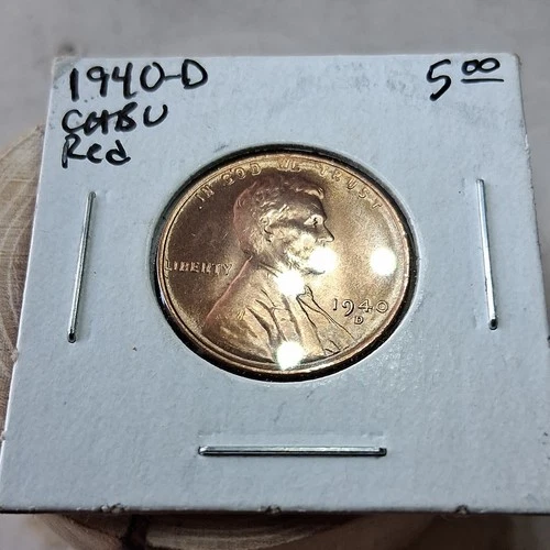 1940-D Lincoln Wheat Small Cent Uncirculated RD Bronze Denver