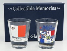 Malta Souvenir Boxed Shot Glass Set (Set of 2)