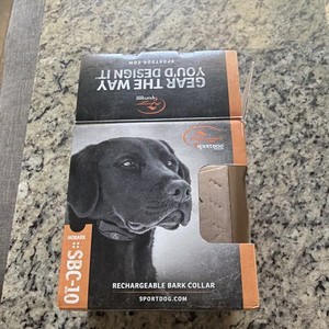 SportDOG SBC-10 NoBark Rechargeable Bark Collar Tested w/ Box Charger Extras