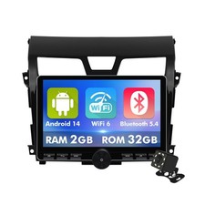 10.1 Inch IPS Touchscreen Android 14 Car Stereo for Nissan Altima 2013-2015 w...