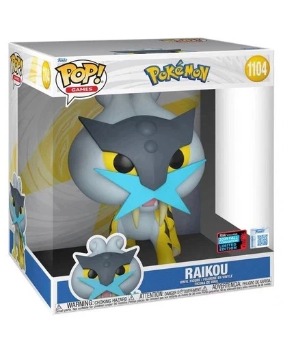 Funko - POP! - Pokemon - Raikou 10" Vinyl 2025 NYCC Exclusive Pokémon 1104 Pop