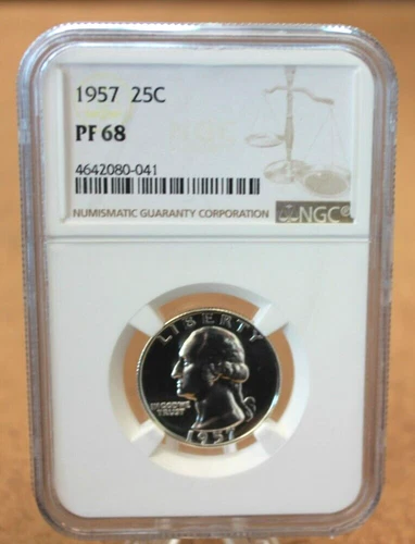 1957-P Washington Quarter Silver PF68 NGC (025WEJ)