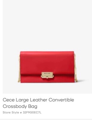 Cece Large Leather Convertible Crossbody Bag