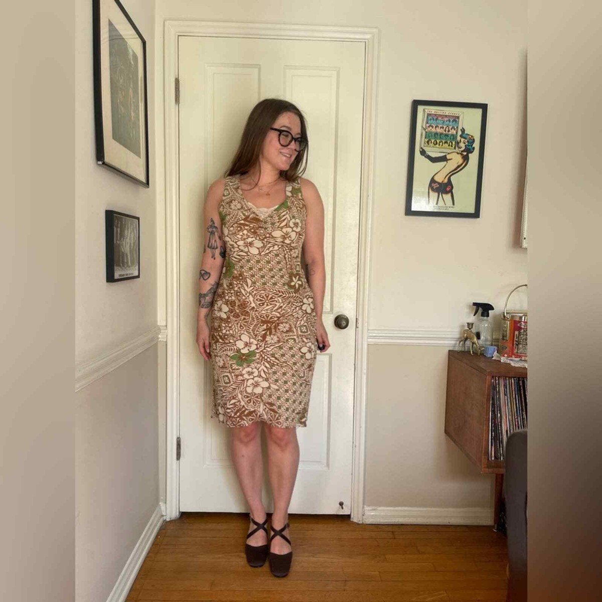 トリートユアセルフ Floral vintage like dress トリートユアセルフ Floral vintage like dress トリート