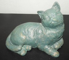 NOS Vintage Austin Garden Sculpture Cat Key Caddy 1995 Artist Signed NEW w/tag