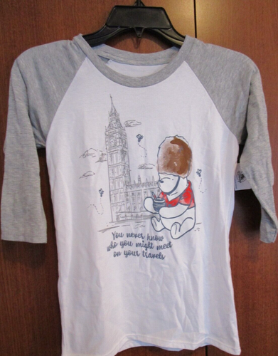 New Disney World Winnie Pooh T-shirt Tee Youth Small Cotton Chest 29 Length 21