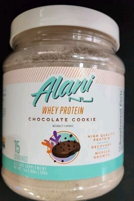 Whey Protein Powder by Alani Nutrition 15 servings Chocolate Cookie Exp 01/2027