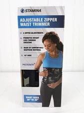 Stamina Adjustable Zipper Waist Trimmer Sizes 28" to 36" Neoprene Material New