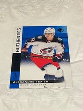 2019-20 Upper Deck SP Alexandre Texier Blue Jackets Rookie Authentics #120