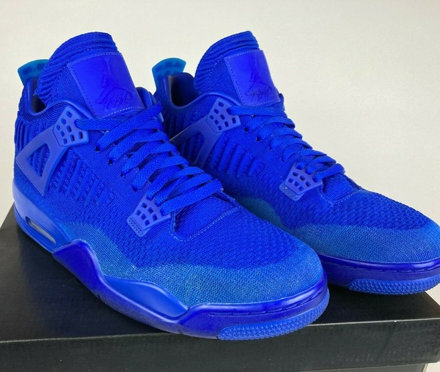 jordan 4 retro flyknit blue