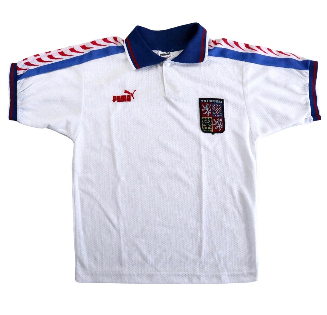 Czech Republic 1996/98 Puma Away Football Shirt XS 90s Vintage Soccer Jersey