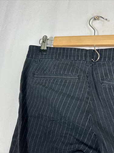 Dickies Juniors Girls Size Black Pinstripe Shorts 30x12 - Picture 11 of 14