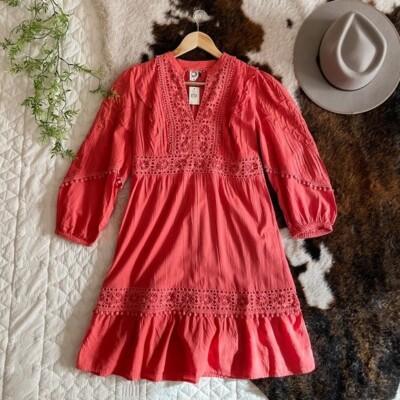 Anthropologie Akemi + Kin Josephine Embroidered Dress | eBay