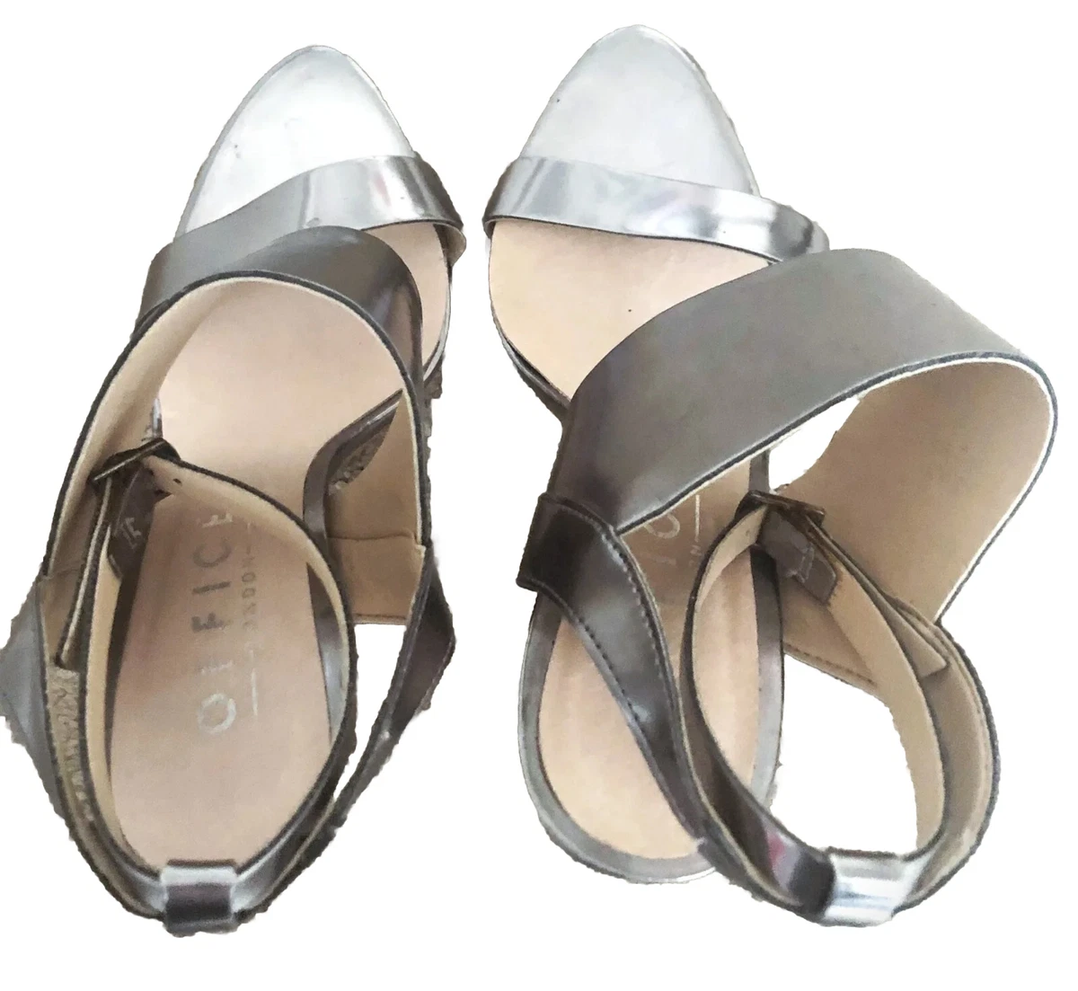 Silver sandals hotsell size 3 uk