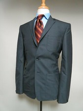 rag bone Tailored Workwear charcoal two button slim cut sport coat 40 S