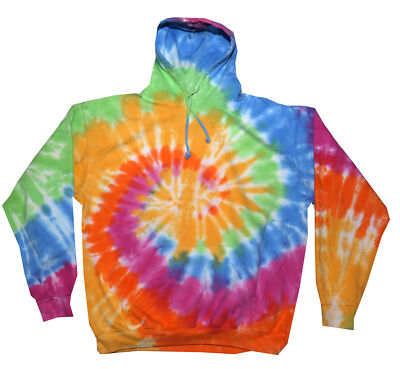 Tie Dye Pullover Multi Color Eternity Swirl Hoodie