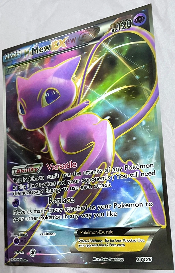 Pokémon-MEW, MEWTWO-3D pôster 3D efeito flip lenticular, 3 em um - Imagem 3 de 4