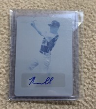 2018 Leaf perfect game ROBERT HASSELL III CYAN Plate Auto 1/1 PADRES #1 PROSPECT