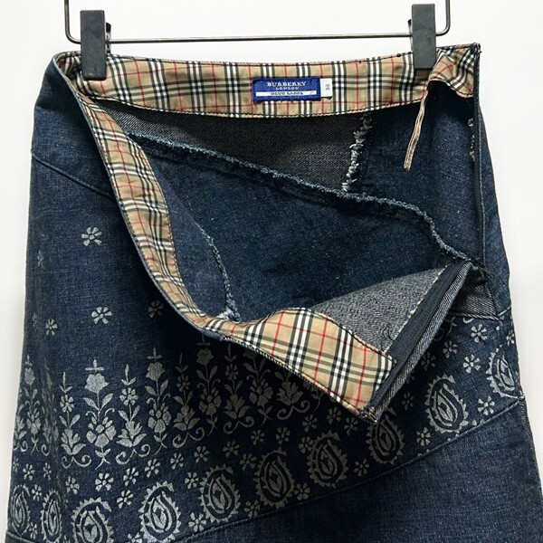 スカート BURBERRY BLUE LABEL denim mini skirt Burberry Blue Label Denim Skirt Mini Skirt 24 inch F/S from