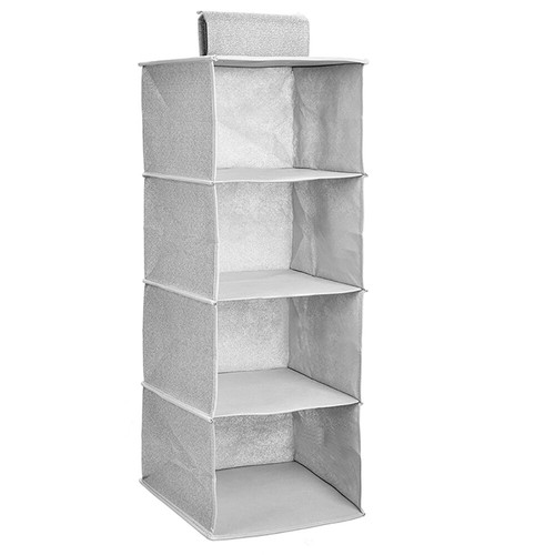 5/3/4 Layer Hanging Organiser Clothes Storage Wardrobe Garment Shelves Shoe Tidy - Picture 12 of 13