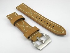 Genuine Thick Leather Strap Band Buckle Officine Panerai Watch 20 22 24 26mm