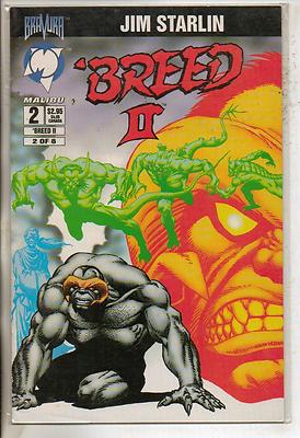 Malibu Comics Breed II #2 December 1994 VF+