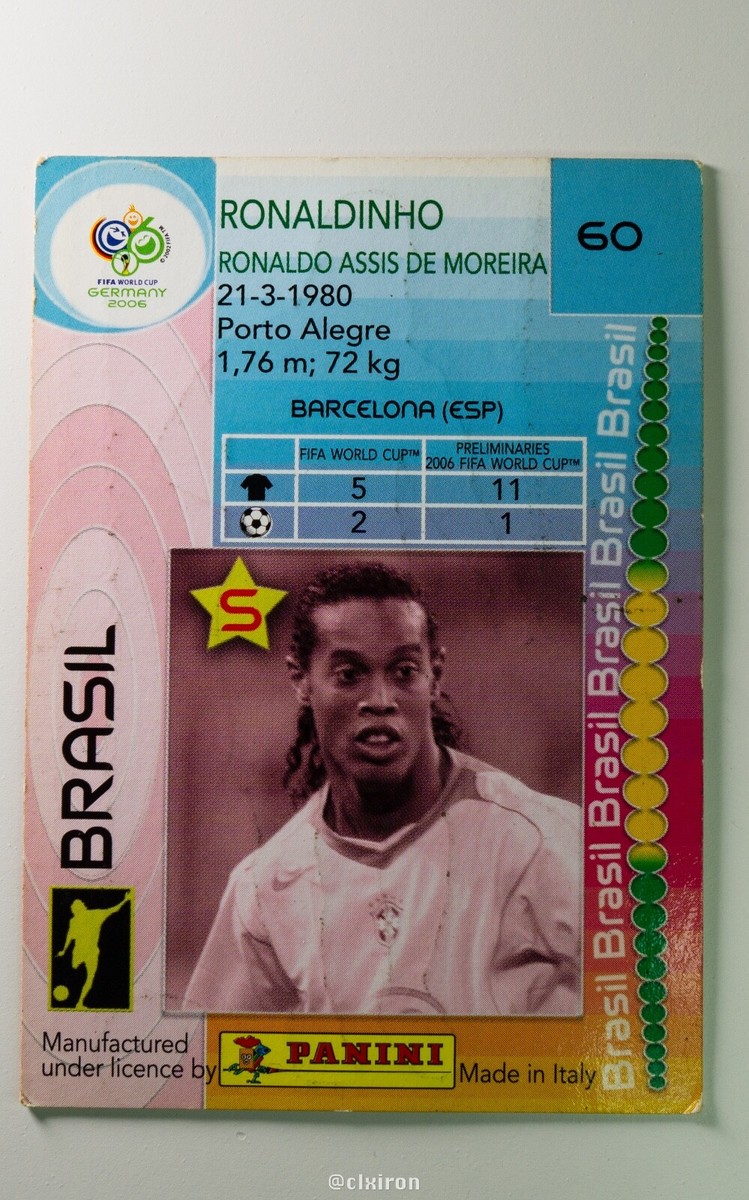 ロナウジーニョ　panini 2006ワールドカップ ロナウジーニョ panini 2006ワールドカップ - メルカリ